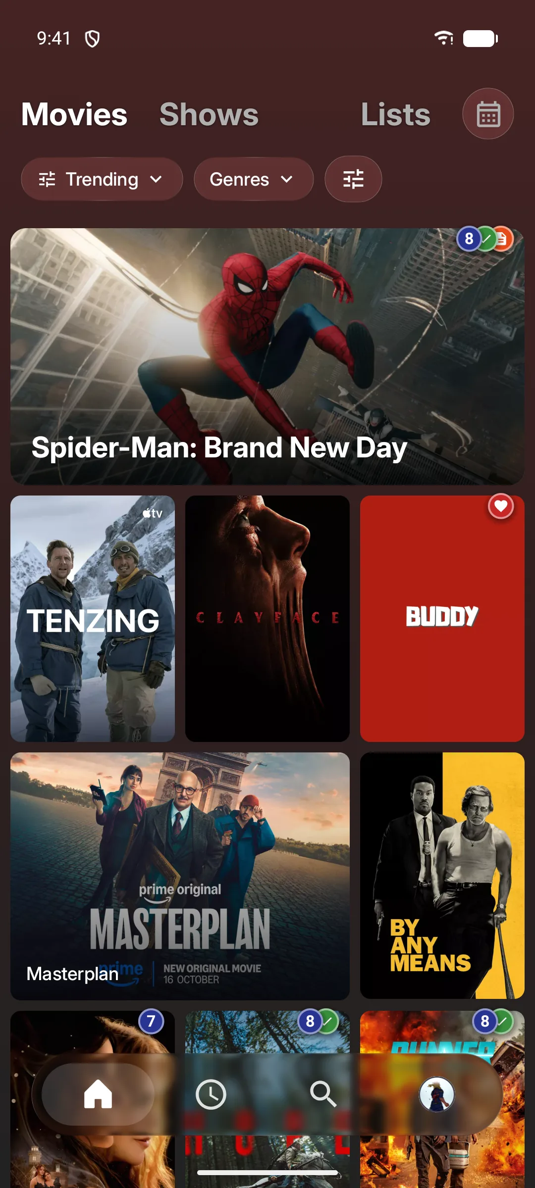 Discover trending movies